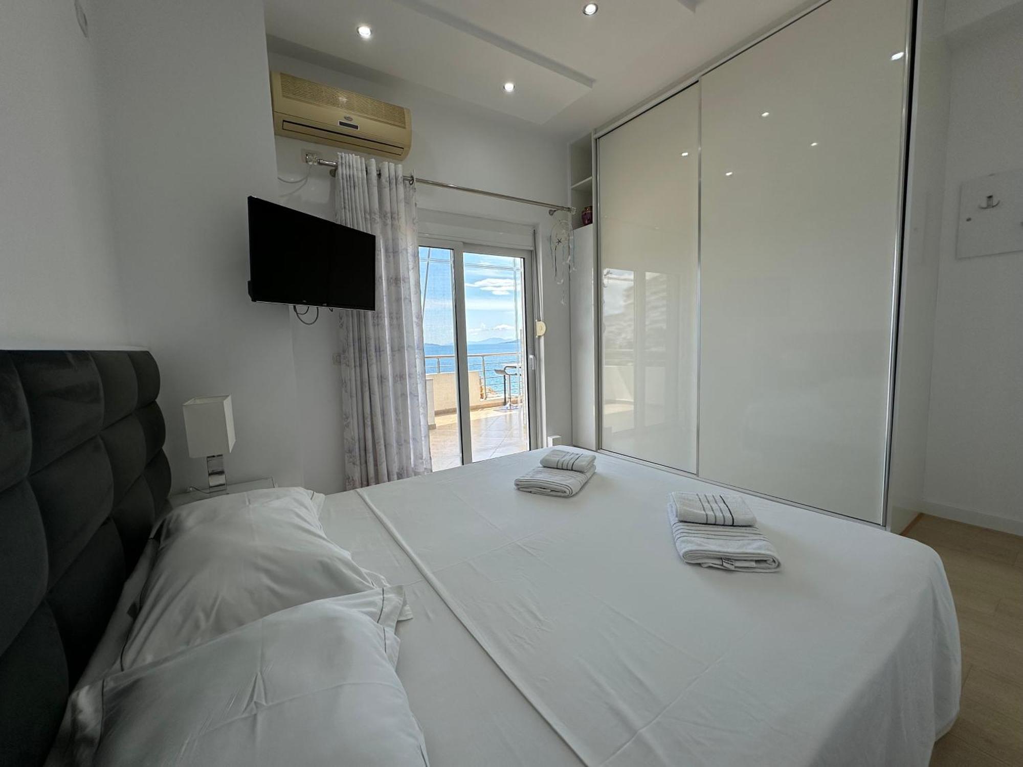 Apartmán Luxy Coral Aparts Sarandë Exteriér fotografie